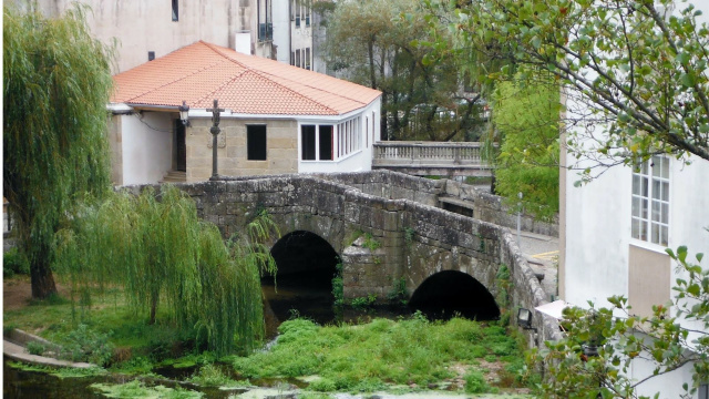 Puente sobre el río Bermaña